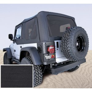 Jeep Wrangler Soft Top - Rugged Ridge - No Door Skins, Tinted Windows - Black - `03-`06 Jeep Wrangler Soft Top - Rugged Ridge - No Door Skins, Tinted Windows - Black - `03-`06